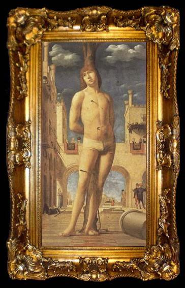 framed  Antonello da Messina St Sebasian (mk08), ta009-2